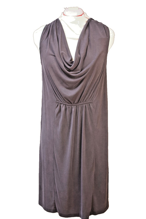 Maeve Dresses & Skirts - Maeve Women’s Medium Sleeveless Cowl Neck Dress Charcoal Gray Modal Midi